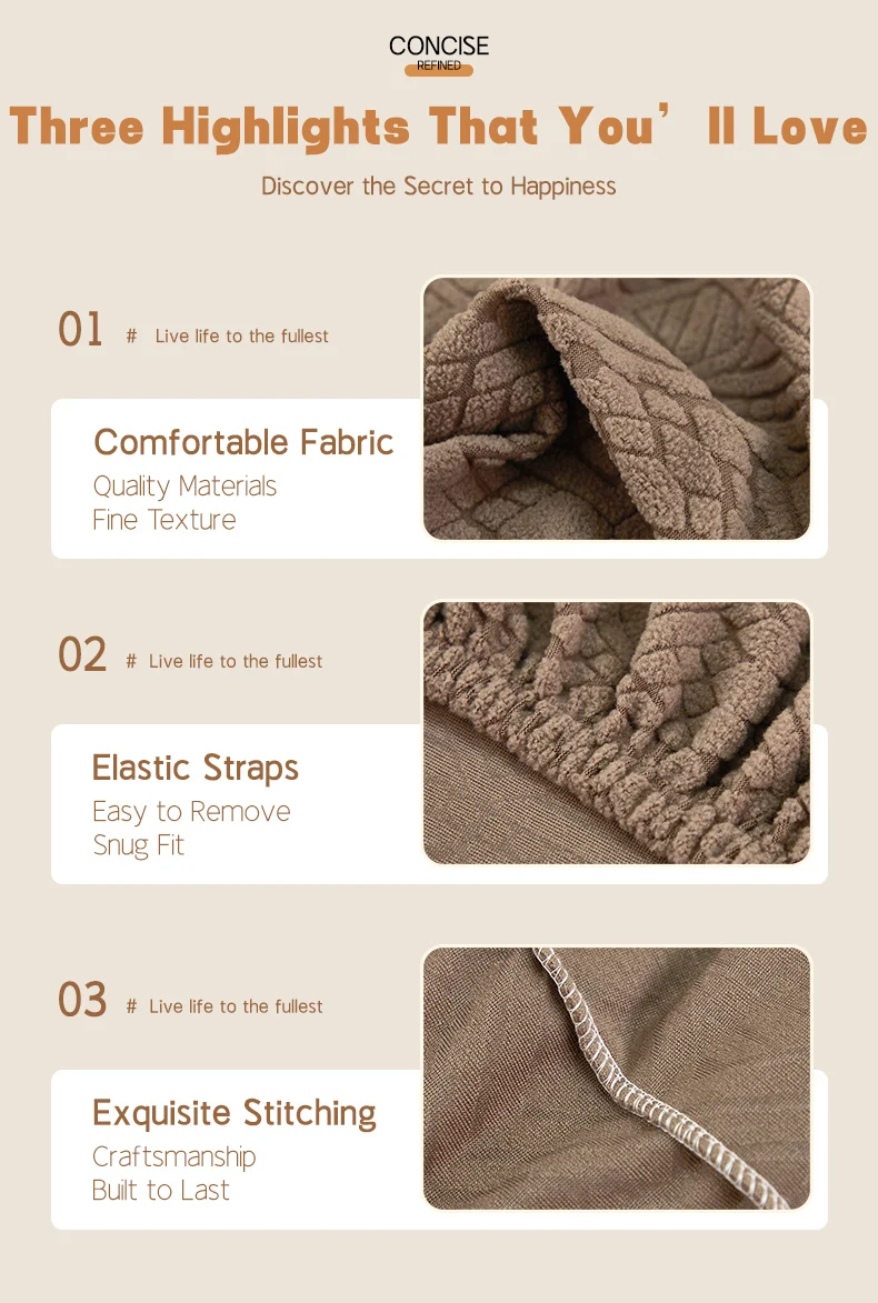 Jacquard Sofa Bed Cover Image 5
