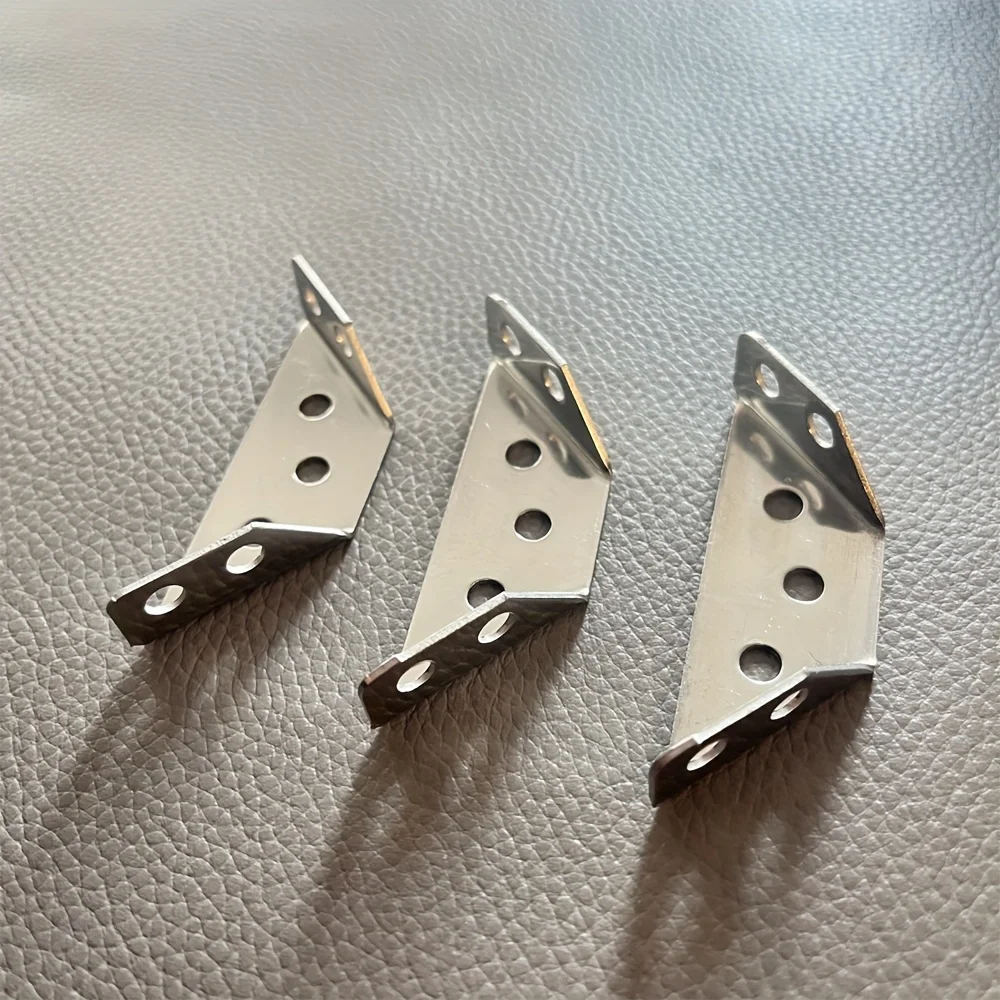 Furniture Hardware Stainless Steel Corner Connector Right Angle Thickened Brackets Laminate Furniture Cabinet Hardware 10 Sets