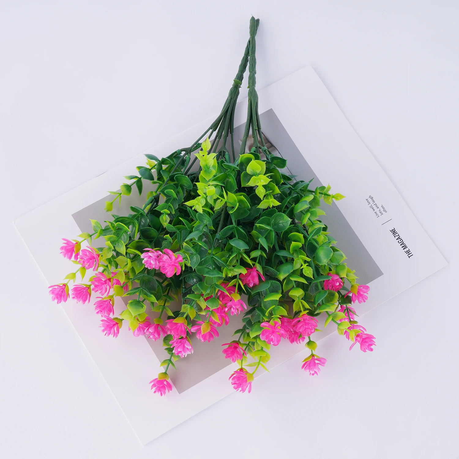 UV Resistant Artificial Flower Bundle for Indoor & Outdoor Decor