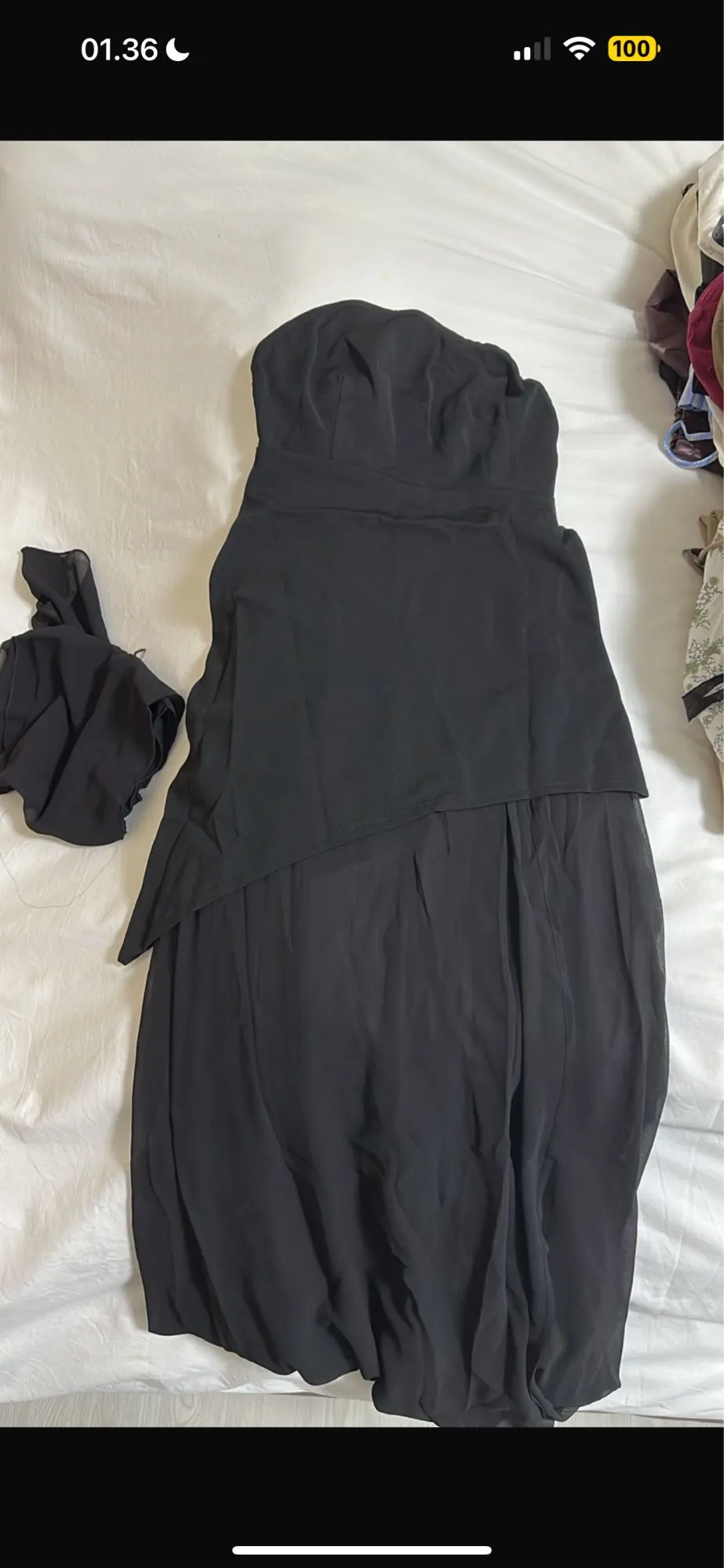 Stunning Ankle-Length Strapless Summer Dress with Patchwork photo review