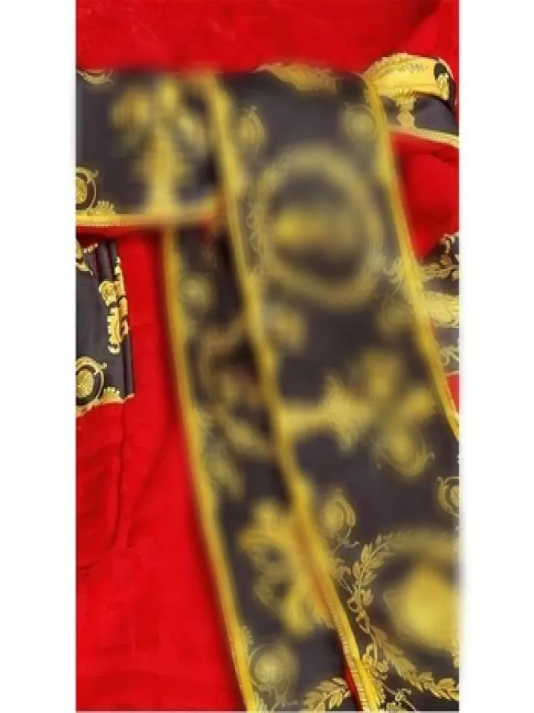 

Bathrobe Red Color Bathrobe Soft Bathing Gown Medium For You
