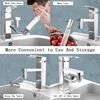 1pc 1080° Swivel Faucet Extender Universal Splashproof Dual Spray Modes Rust-proof Bathroom Sink Accessories with Adapter 6