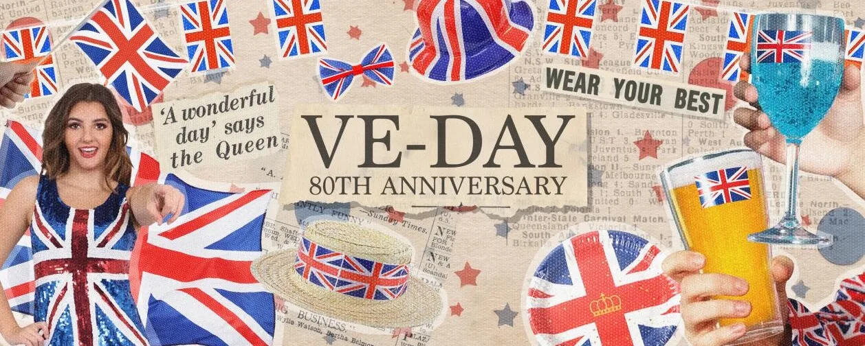Union Jack Bow Headband – Classic 40s-Inspired Hair Accessory in Multipacks for VE Day & British-Themed Celebrations: 3 - 5 Days Free Delivery Only UK