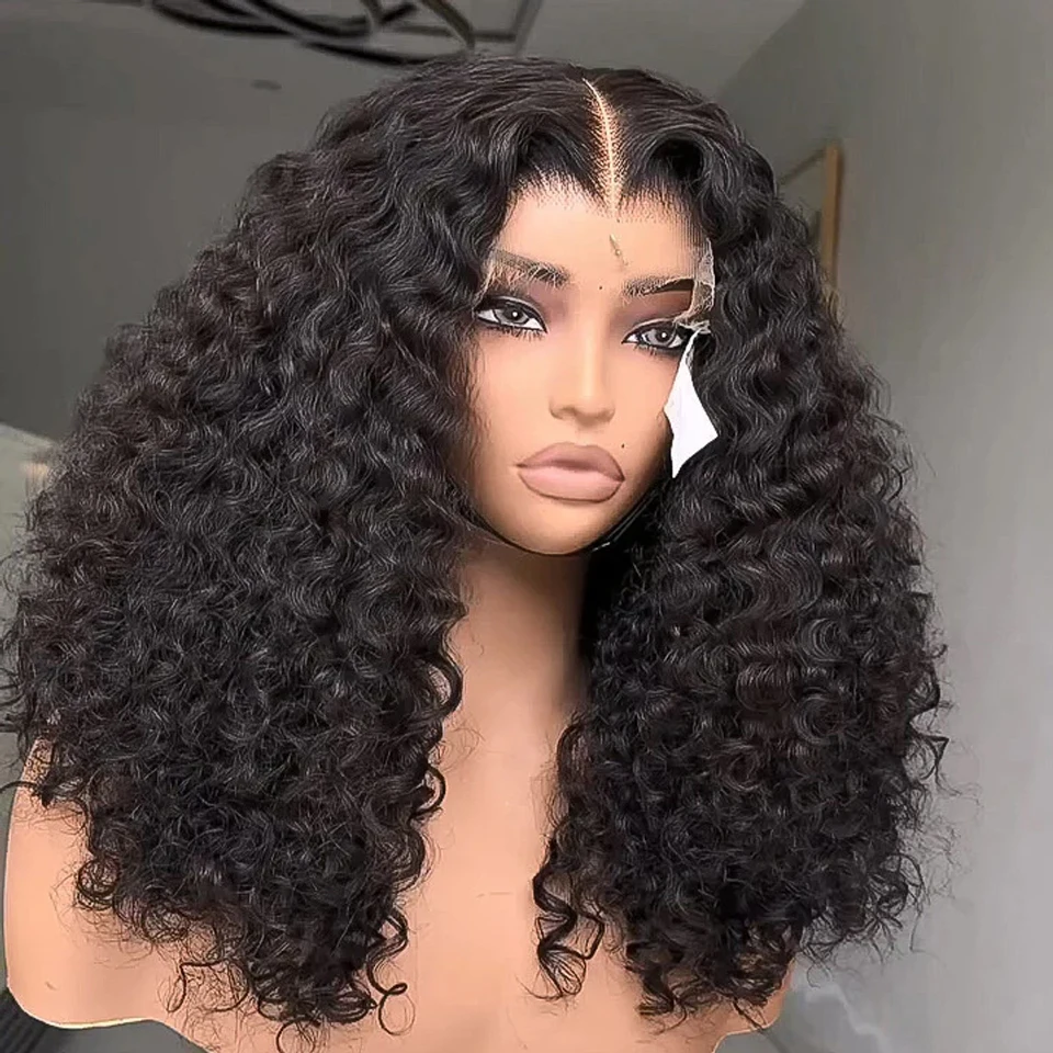 Jerry bouclés 13×4 dentelle frontale perruque vague profonde 100% Vietnam cheveux humains HD dentelle avant perruque pour les femmes noires pré plumées avec des cheveux de bébé