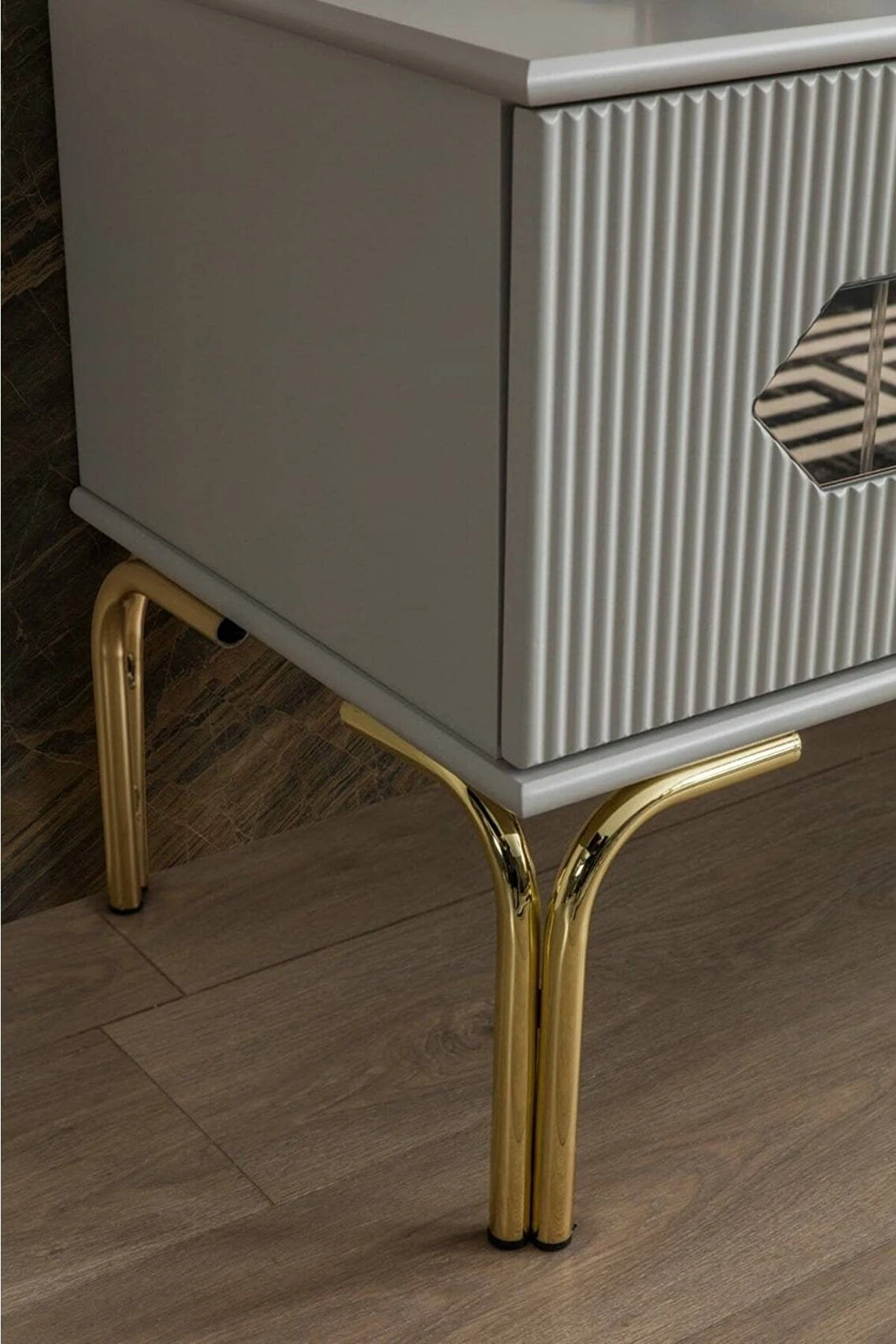 Boomerang Model Gold Metal Furniture, Wardrobe, Armchair, Sofa, Tv Unit