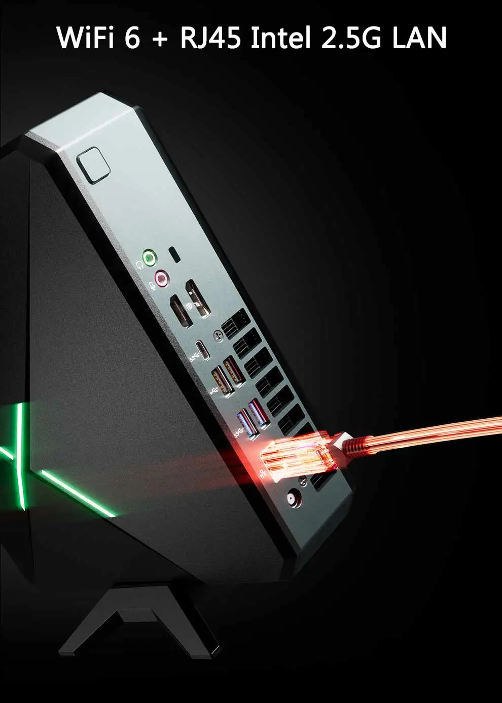 AMD Ryzen 9 Gaming Mini PC with 5900HX, DDR4, M.2 NVMe, SATA, Radeon Graphics, Windows 11 - Micro Gamer Desktop Computer for 4K HD, DP, and WiFi 6. Description Image.This Product Can Be Found With The Tag Names Barebone Mini PC, Computer Office, Mini tree amd micro pc gaming computer