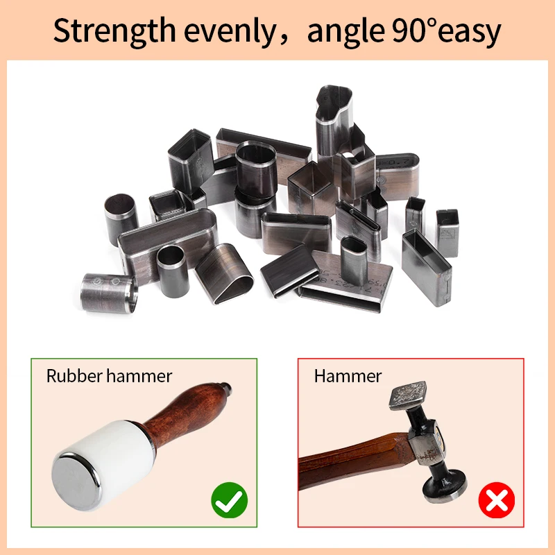 WUTA 7Pcs Sharp Leather Cutting Die Leather Circle Stencil Cutter Mold Round Hollow Hole Punch Set Paper Craft Tools