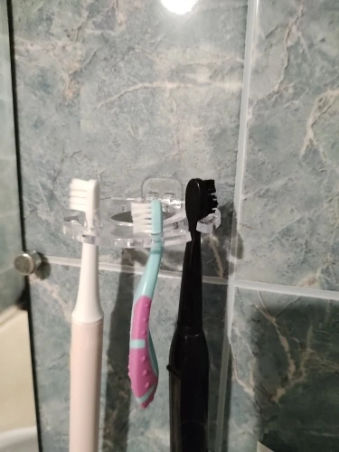 Toothbrush Hanger with Toothpaste Dispenser photo review