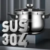 Household large capacity Pressure Cooker 304 Stainless Steel Pressure Cooker Gas Stove Induction Cooker Universal 2