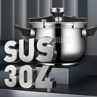 Household large capacity Pressure Cooker 304 Stainless Steel Pressure Cooker Gas Stove Induction Cooker Universal 2