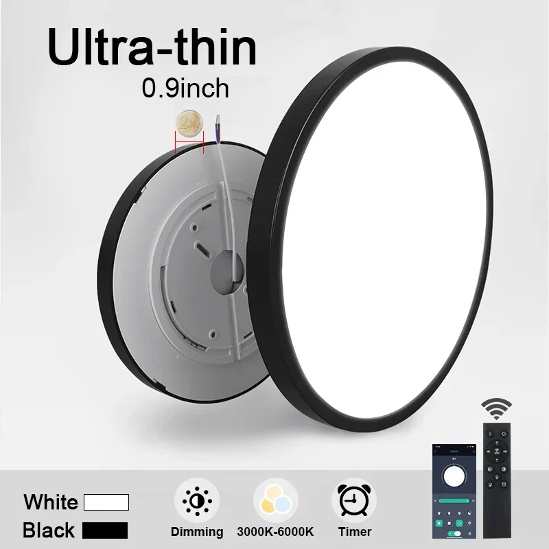 투야 스마트 원형 LED 천장 조명, 현대적인 LED 조명, 와이파이 앱 음성 제어, 알렉사 구글 스마트 램프, 방 침실용 LED 조명