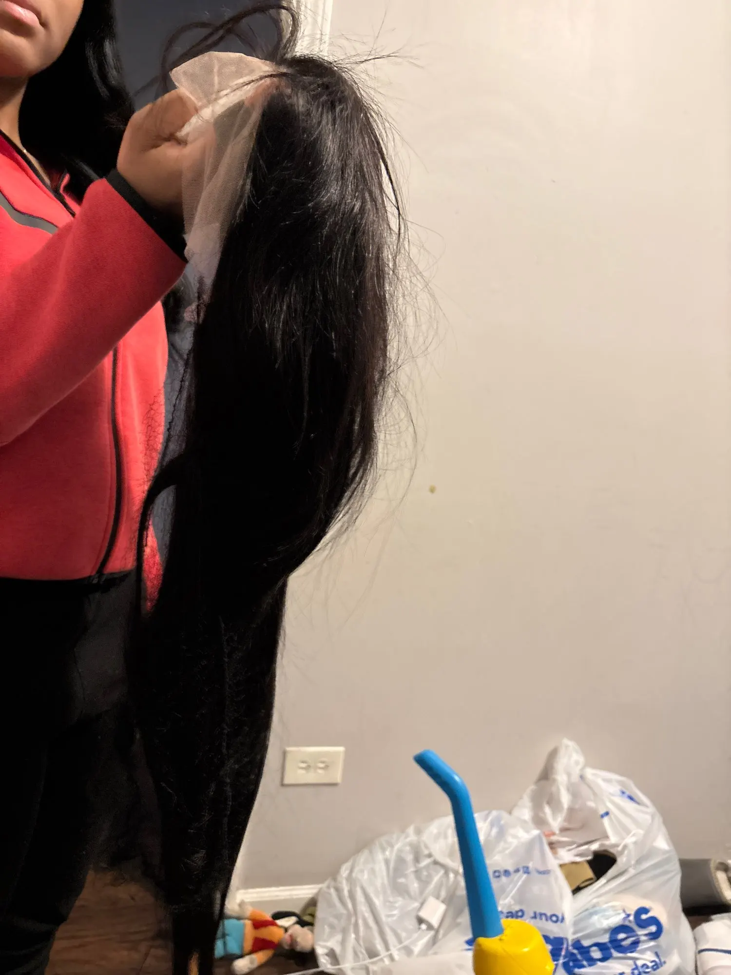 Brazilian Straight HD Lace Wig – 220 Density – One Size photo review