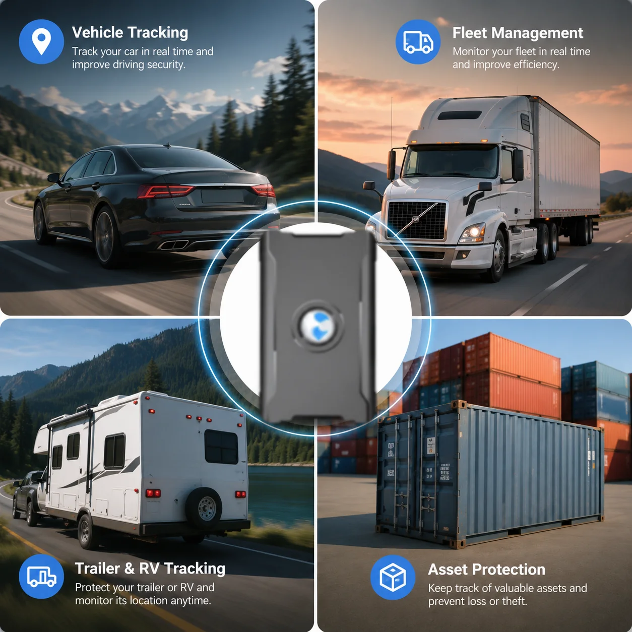 4G LTE GPS Tracker for Car, US Seller Magnetic Hidden Vehicle Locator, Real-Time Global Tracking App, Long Battery Life, Geo-Fence Alerts, Subscription Required 2