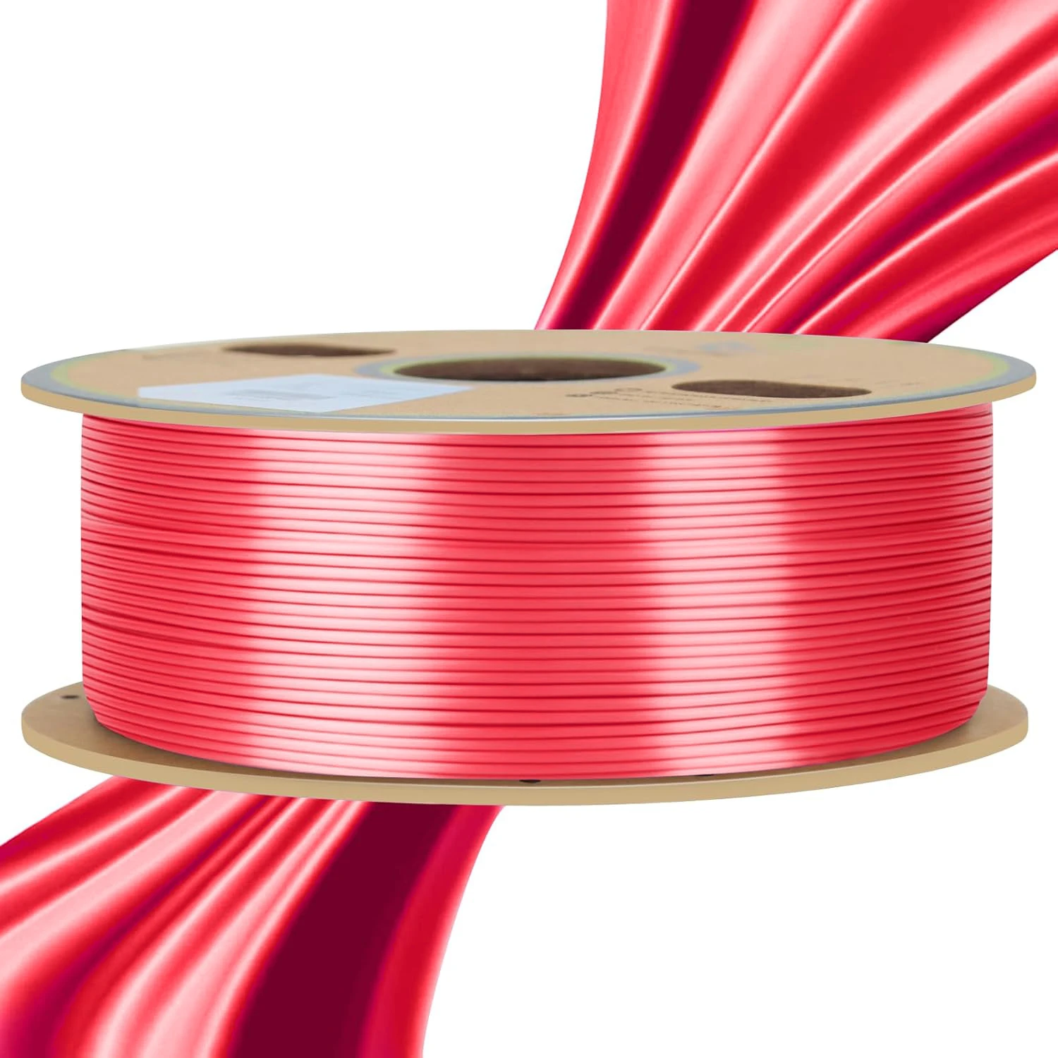 PLA 필라멘트 1.75mm 3D 프린터 필라멘트, 광택 표면, 광택 PLA 실크 필라멘트 250g, 빨강, 파랑, 초록, 흰색, 금색, 은색, 검정색