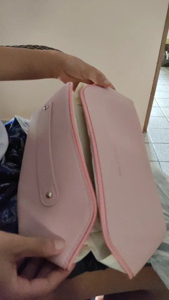 Bolsa Necessaire Feminino Cosmético De Couro PU De Grande Capacidade Portátil Viagem - Neverdie photo review