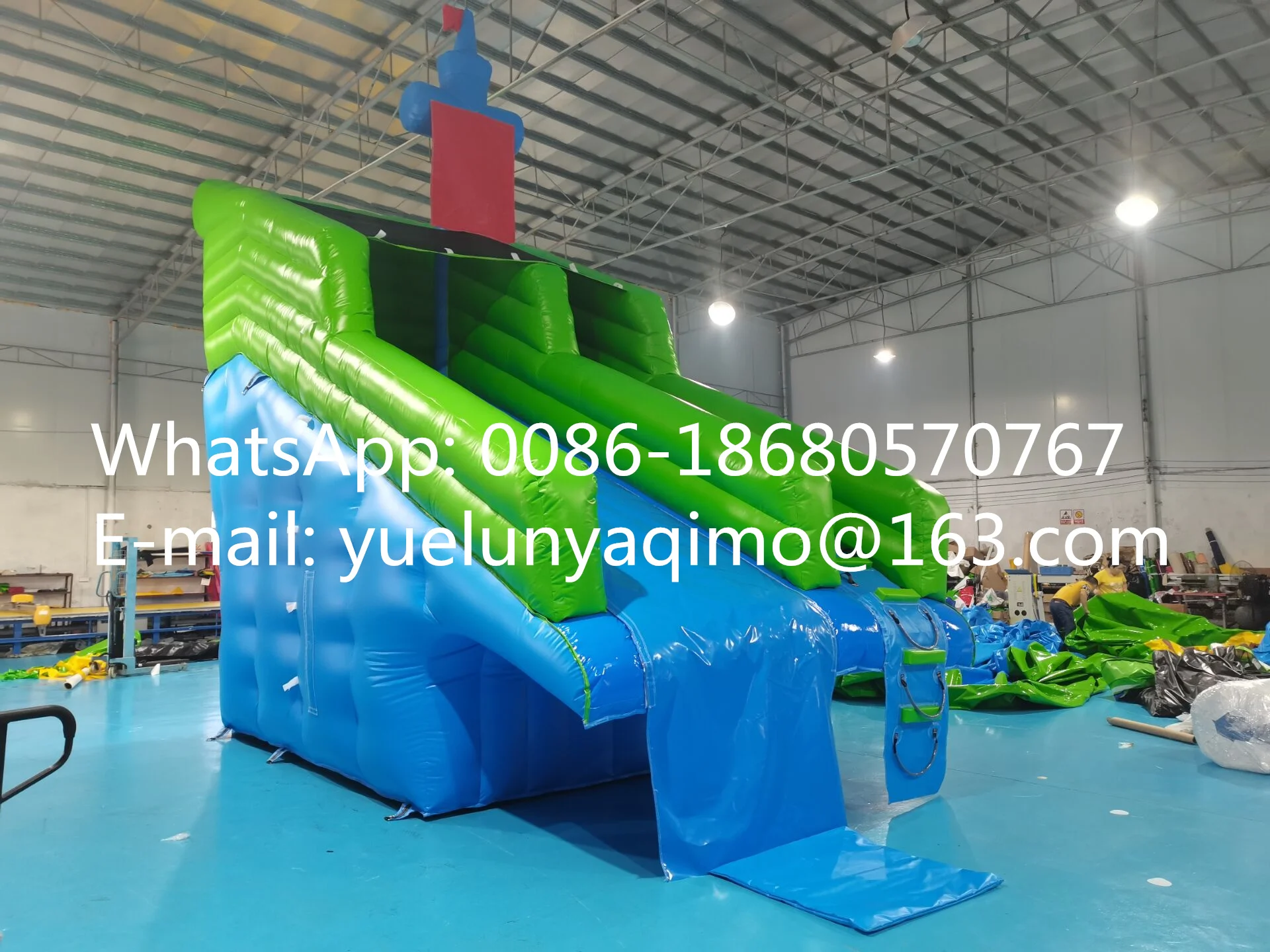

Manufacturer hot sale outdoor large inflatable pool slide YLY-110