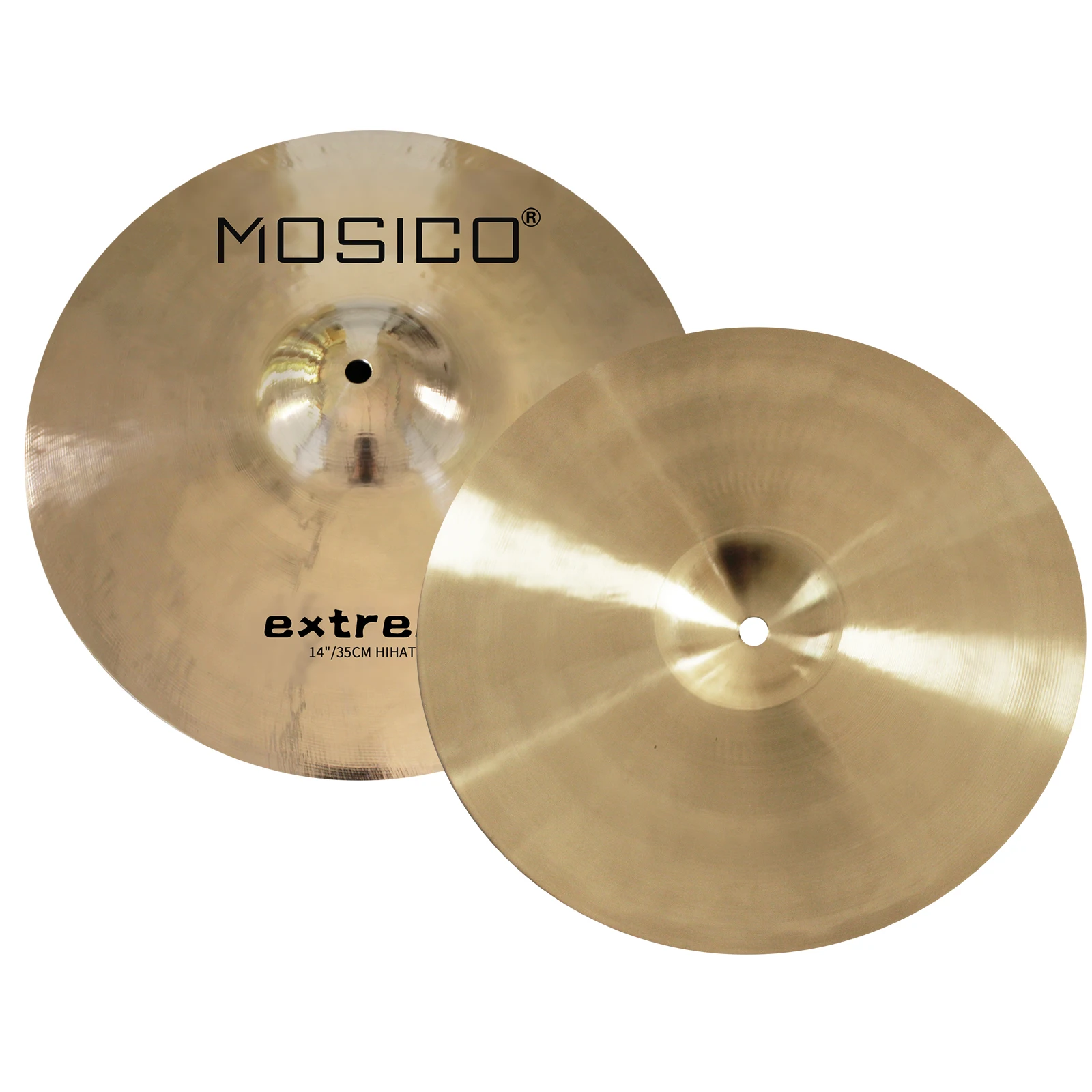Bonze Alloy Cymbal Pack Hand Hammered Cymbal 14"Hihats 16"Crash 18"Crash 20"Ride Plus Free Bag 5 Pieces Extreme Series
