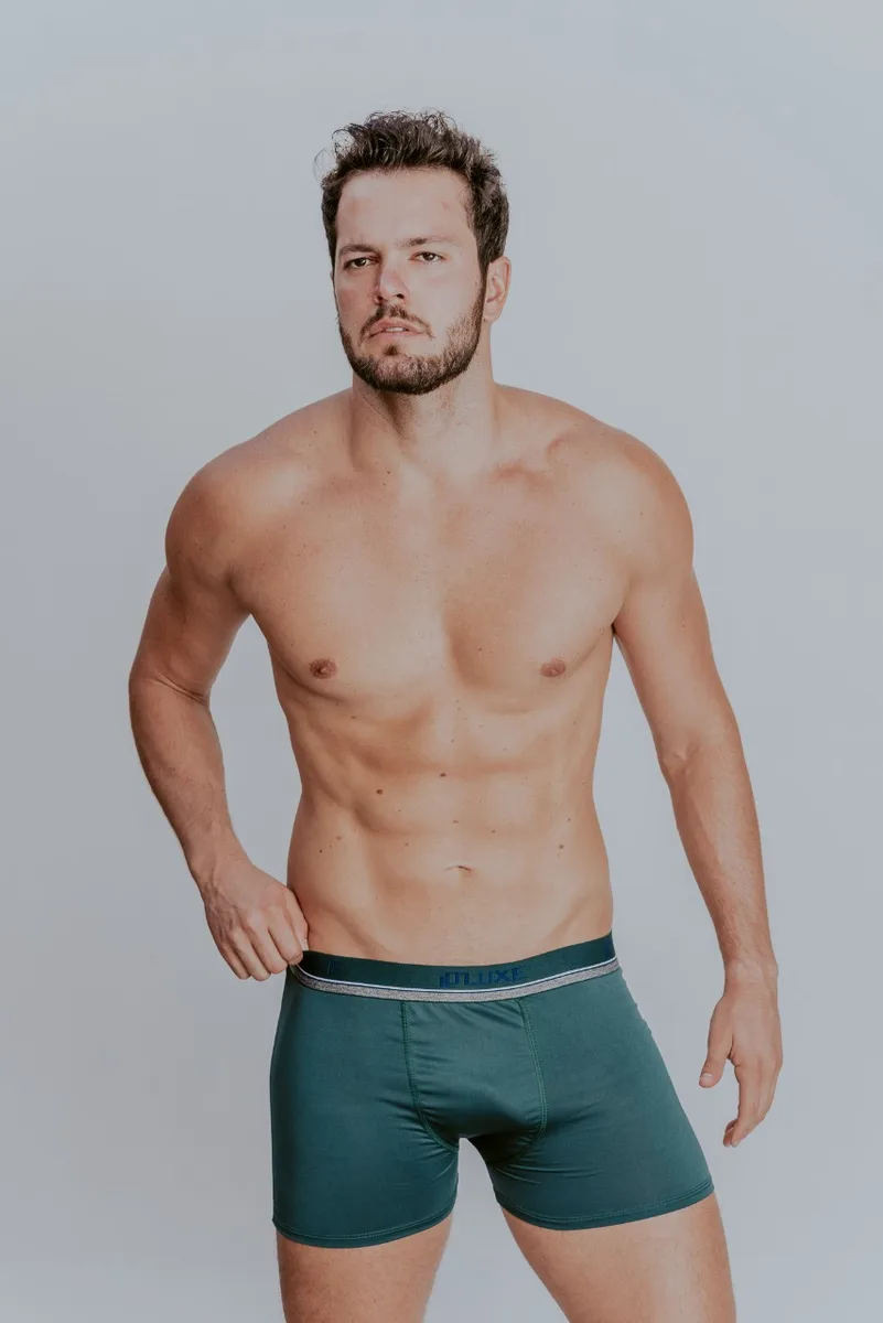 Kit 5 Cuecas Boxer Adulto Masculino Microfibra — view 5