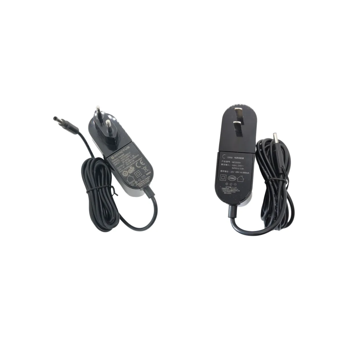 

Used EU Plug Power Supply for Midea Wireless Vacuum Cleaner P3/P5/V1/VH1704U7 Charging Source Adapter 25V 800MA MC2508A