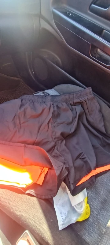 Men's Running Shorts Quick-drying Fitness Black Double Layer Shorts photo review
