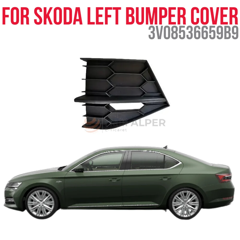 

Для Skoda SuperB левый бампер черный после 2015 года OEM 3V08536659B9 супер качество высокая удовлетворенность разумная цена Быстрая доставка