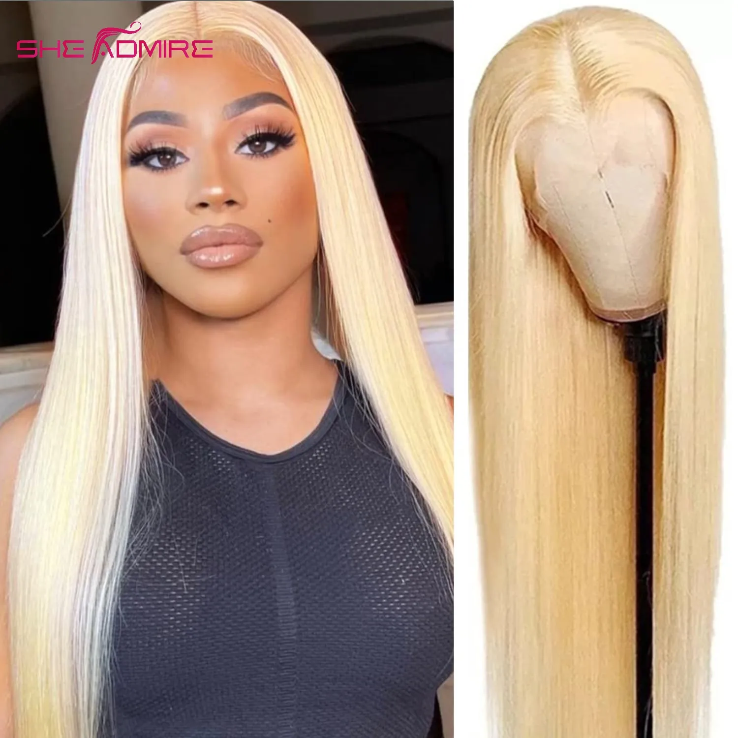 

613 Blonde 13X4 Lace Front Wigs Human Hair For Black&White Women Long 40 inch Honey Blonde Wig Sale Pre Plucked With Baby Hair
