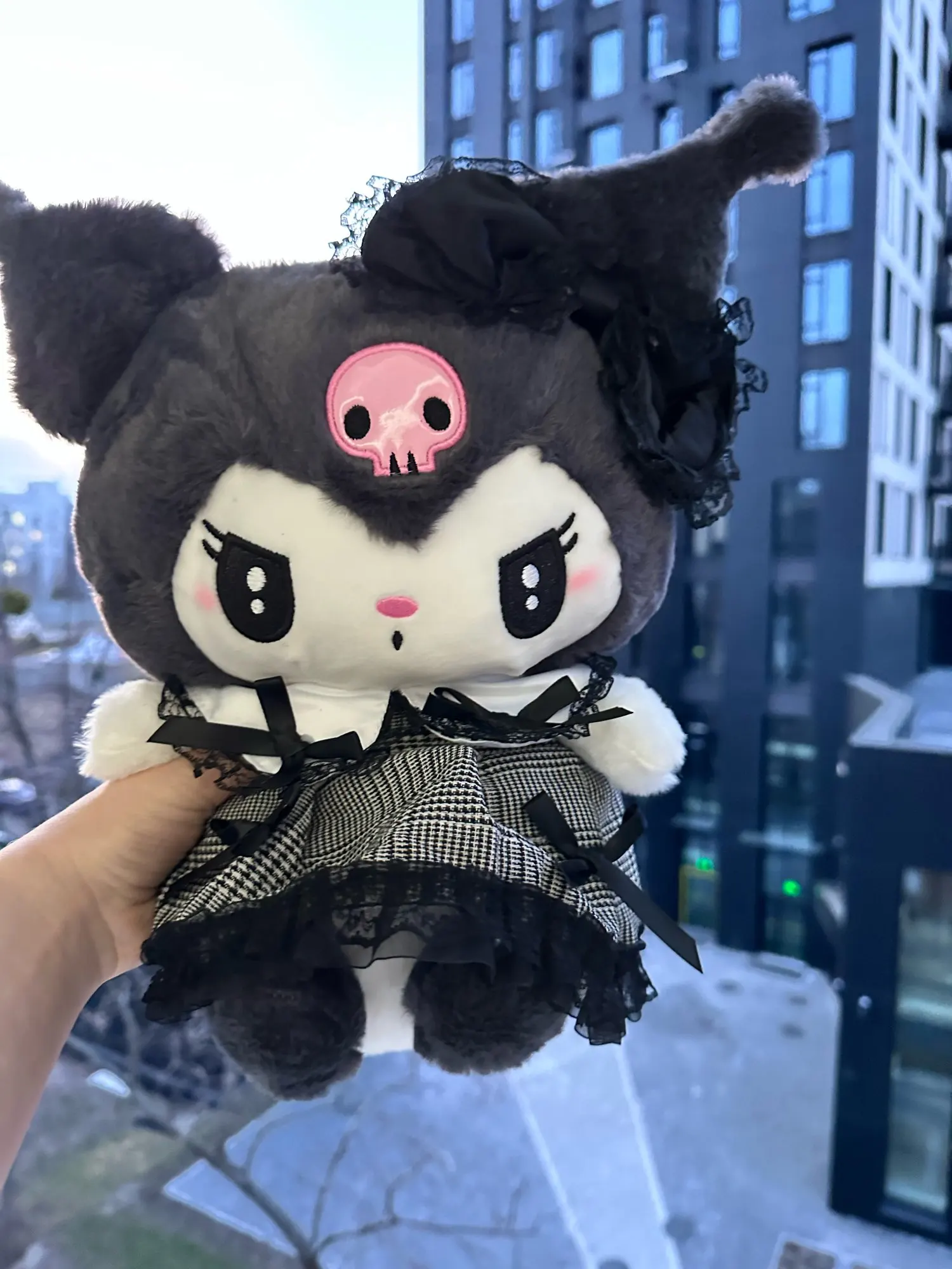 Kuromi Soft Plush Throw Pillow photo review