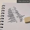 4 Pieces Sketchbook, Top Spiral Binding Sketch Board, 1 Pack of 30 Sheets, Acid-Free Art Sketchbook Art Sketch Painting Writing 5