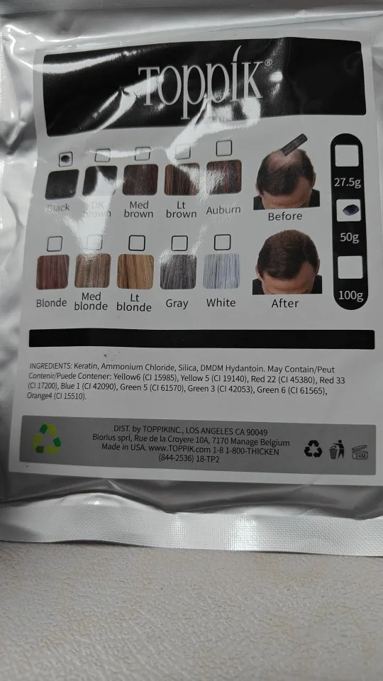 Keratin HairBoost - 3er-Pack Haaraufbau-Fasern für volles, dichtes Haar photo review