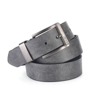 New Men's High-Quality PU Leather Belt Metal Pin Buckle Belt Leisure Business Waistband Fashionable Male Accessory Designer Belt 2