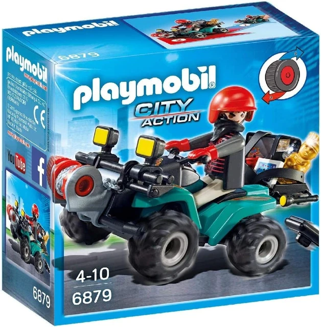 PLAYMOBIL Police: Thief with QUAD and booty, reference 6879, original, toys, boys, girls, gifts, collector, figures, dolls, shop, box, new, man official license, clicks, famobil - AliExpress