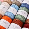 2mm x 190yards Soft Polyester Macrame Cord Hand Knitting cord Bag Making yarn Rug Making cord 5