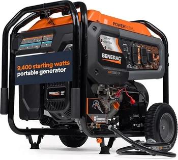 Generac 8125 Starting Watt Portable Gas Generator Electric Start RV Ready 1