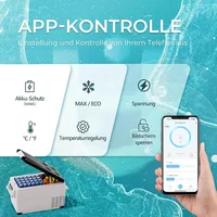 Автомобильный компрессорный охладитель EUHOMY с 12/24 В постоянного тока и 240 В переменного тока, портативный холодильник с морозильной камерой для автомобиля -20 ℃ -20 ℃ — изображение 5