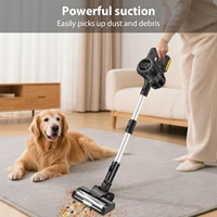 Aspirateur sans fil 6 en 1, 160W, 15000PA, aspirateurs et balais électriques puissants avec LED, batterie rechargeable 3000mAh, aspirateur portatif léger et autoportant pour poils d'animaux/tapis/sols 4