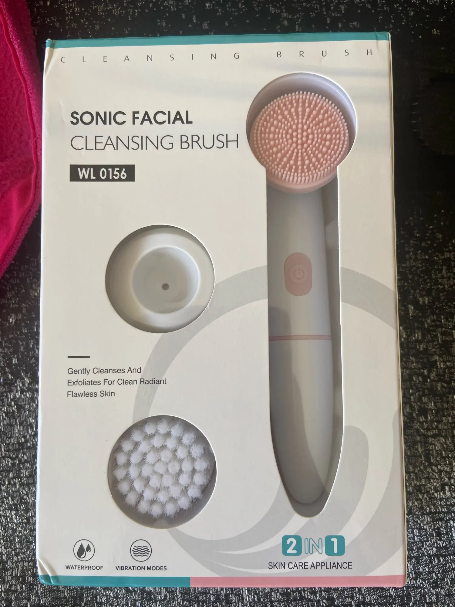 Electric Face Cleansing Brush For Facial Skin Care Wash Sonic Vibration Massage Tool 2 in 1 Acne Pore Blackhead Silicone Cleaner photo review