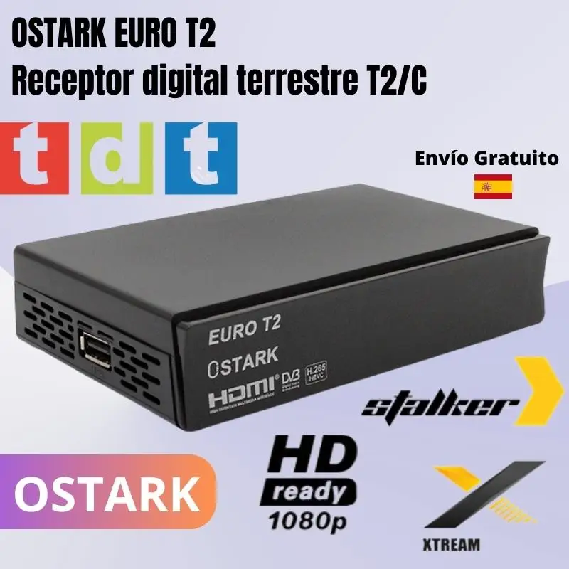 Ostark Euro T2 satellite receiver DVB T T2 Digital terrestrial TDT TDT2