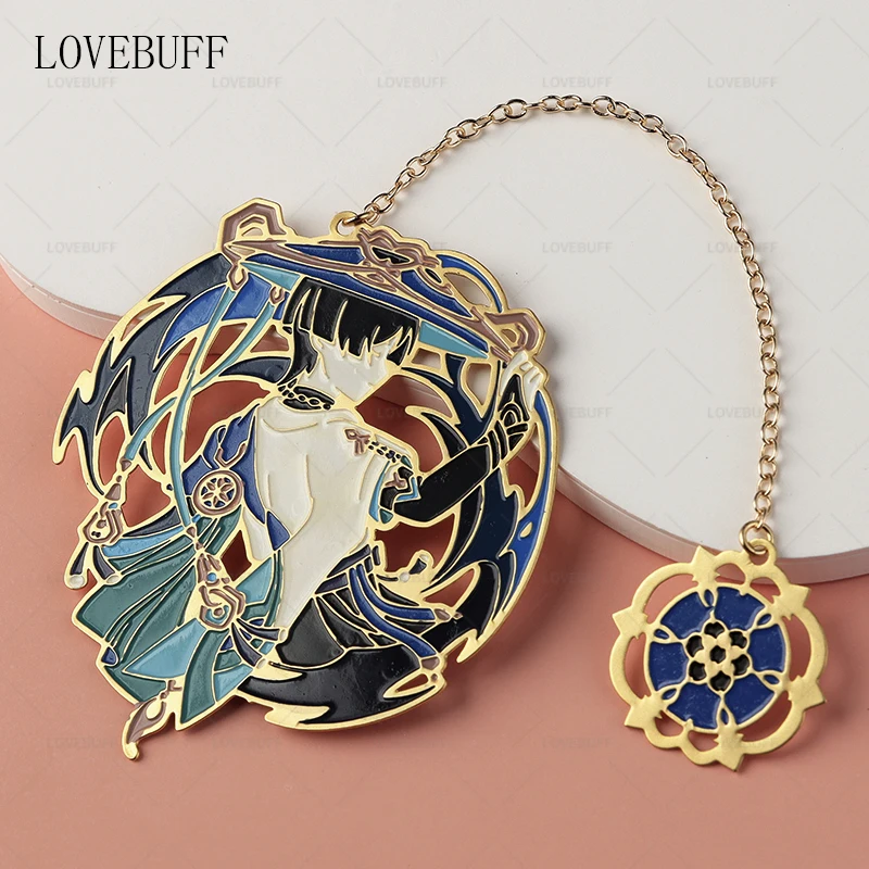 

Скалки LOVEBUFF Genshin Impact Wanderer amouche тема Impression Copper с позолотой 18K металлическая Закладка