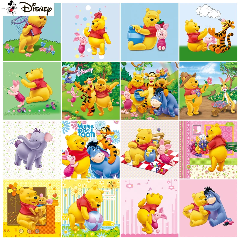 Disney Diamond Painting "Cartoon Winnie The Pooh" Full Square/Round Drill Wall Decor Intarsiato Resin Ricamo Craft Punto Croce