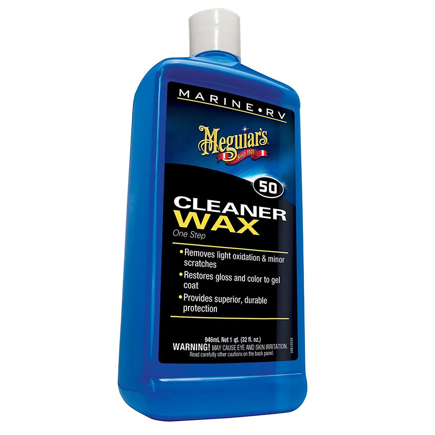 Meguiar's Marine RV, Cera Limpiadora en un Paso, M5032, 946ml.
