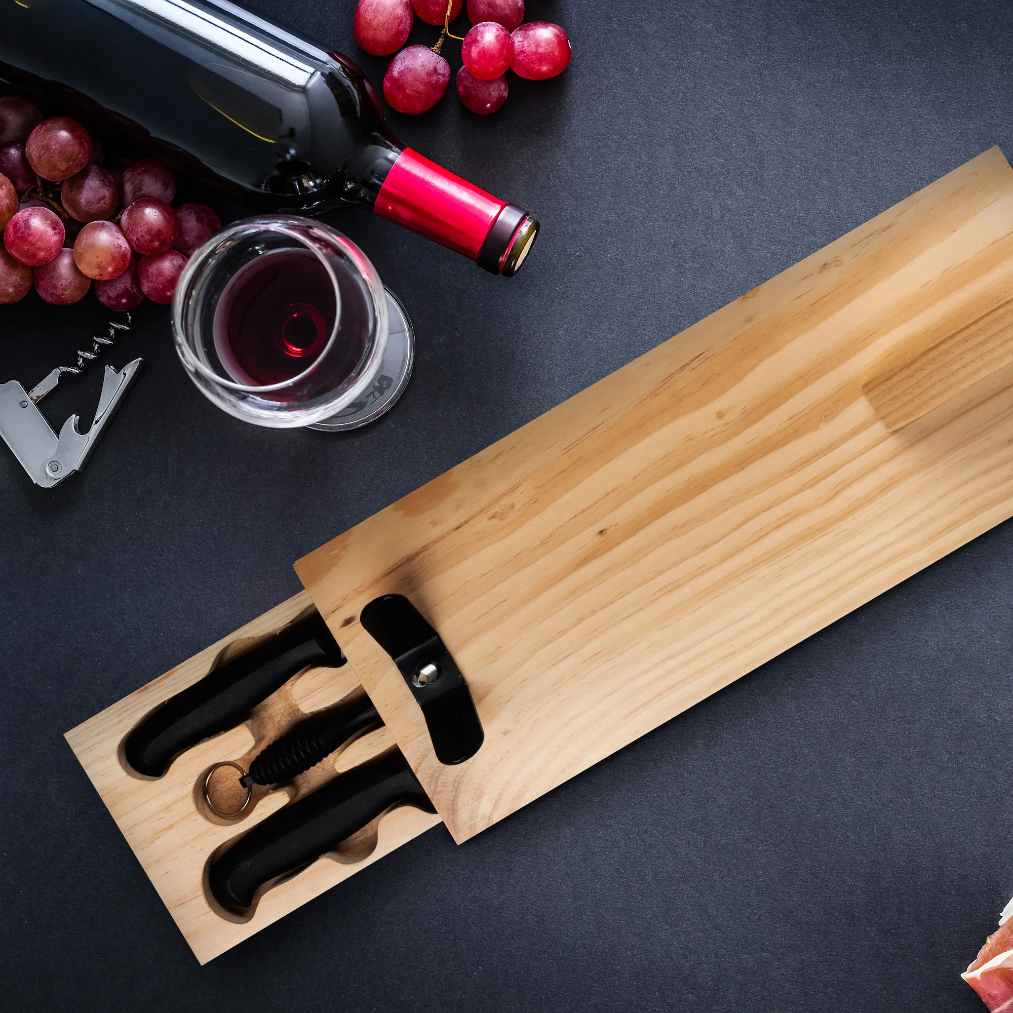RENBERG-jambon Ensemble avec un tiroir, chaira et couteau. Batterie de  cuisine - AliExpress