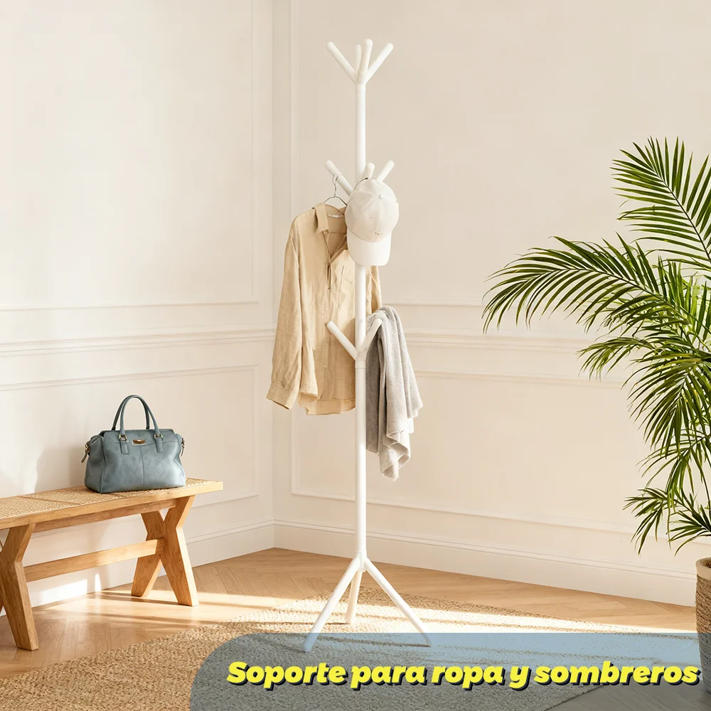 Moderno ligero diseño de lujo hogar simple estilo de piso diseño de ramas piso rack de ropa dormitorio stand up rack de ropa