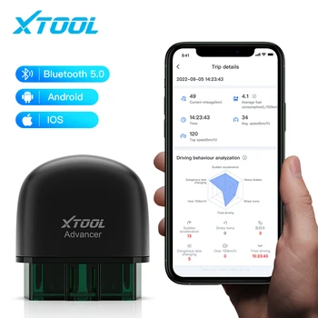 xtool advancer ad20pro all systems diagnostic bluetooth obd2 scanner