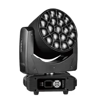Flightcase 4Pcs ZOOM and Rotation 19x40W high power RGBW 4in1 LEDs  RGBW 760W Big Bee Eye  Bar Stage Effect Light 2