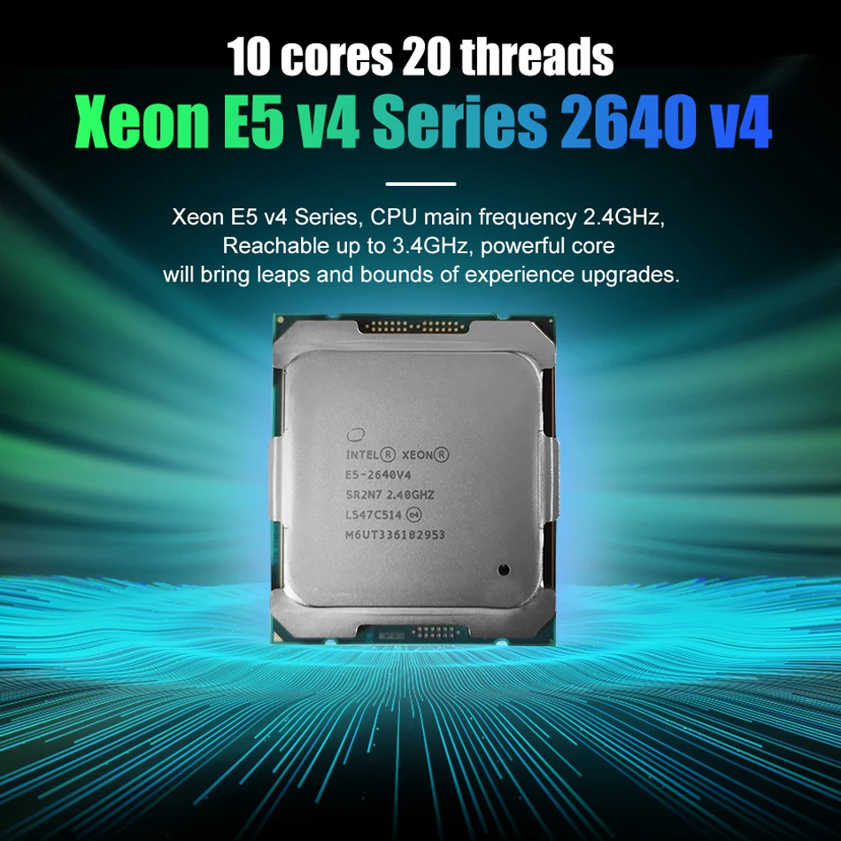 Processador Intel xeon e5 2640v4, 2.40ghz, 10-core, 25mb