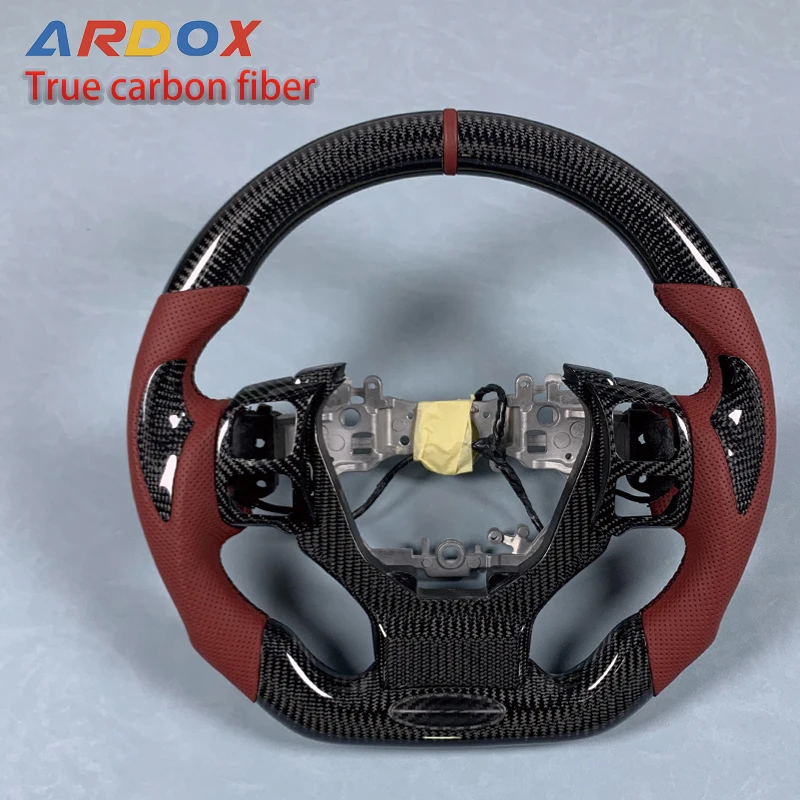 

Для Lexus Кастомизация 2016 2017 2018 2019 2020 2021 ES GSF NX RX CT рулевое управление искусственное углеродное волокно