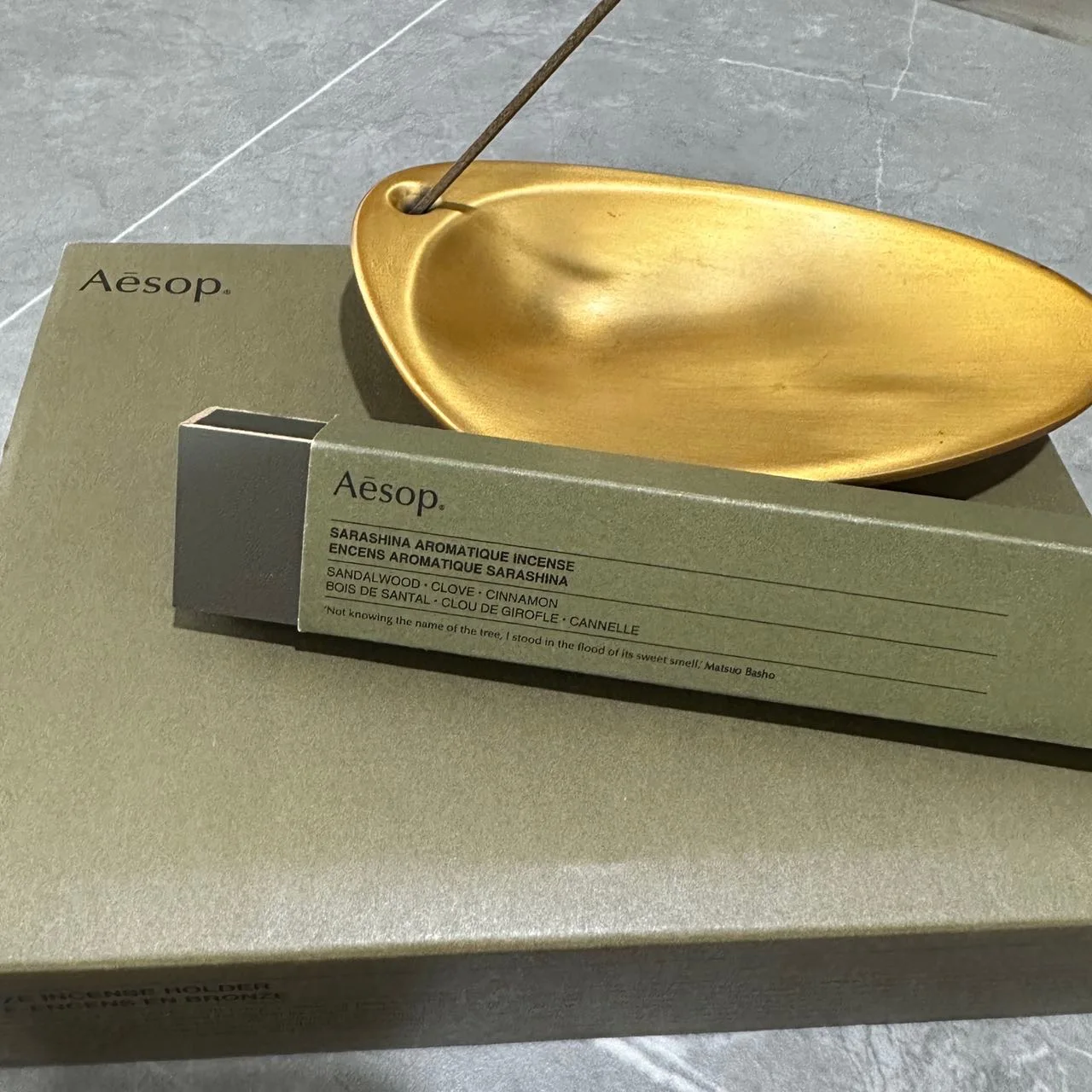 33pcs Aesop Bronze Incense and Incense Holder Set High Quality Luxury