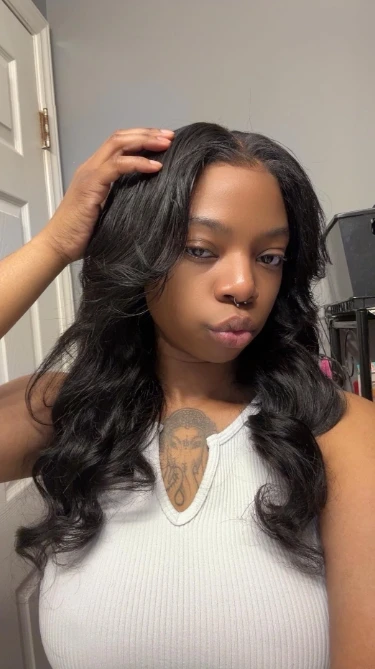 Wear Go 7x6 Glueless Lace Wig Body Wave Long Wig Pre-Cut Lace Invisible Knots Realistic Hairline