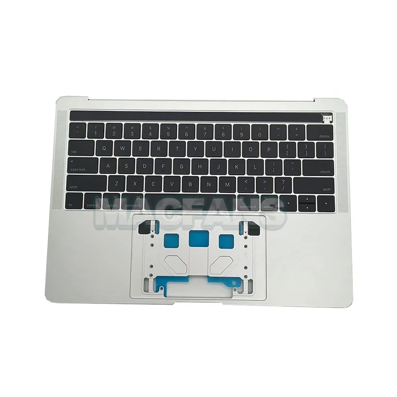 Portátil A1706 A1707 Topcase para Macbook Pro A1989 A1990 A2141 A2251 A2289 A2338 Case Superior Eua Reino Unido Teclado com Touchbar Prata Cinza - Imagem 3