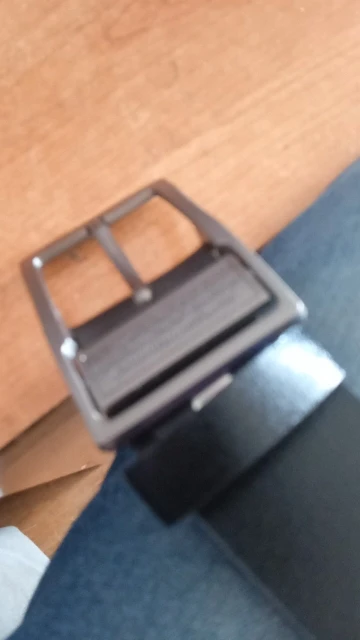 MIDNIGHT SOVEREIGN™ – Black Buckle Genuine Leather Belt photo review